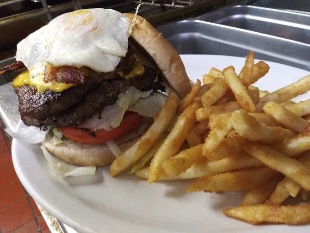 Double Bacon Laser Burger with Cheese